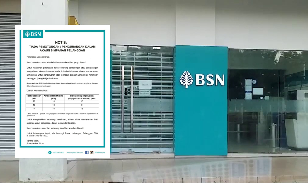 Duit Tak Hilang Cuma Baki Minimum Tidak Ditunjukkan Bsn