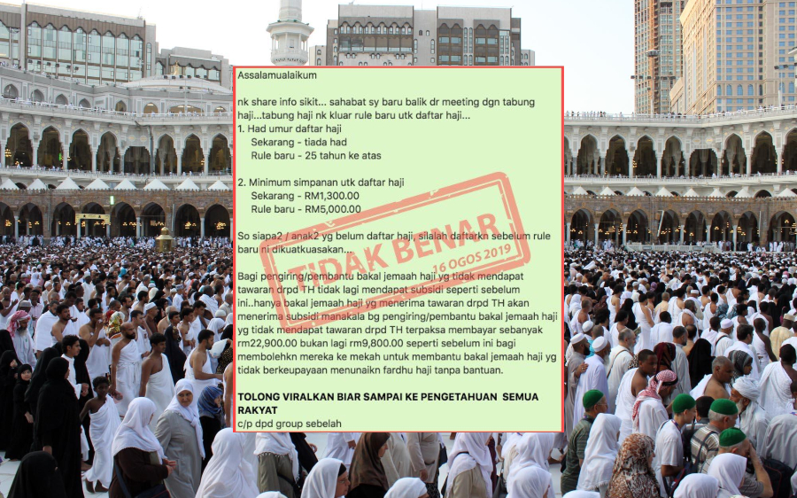 Tular Maklumat Palsu Tabung Haji Tampil Menafikan