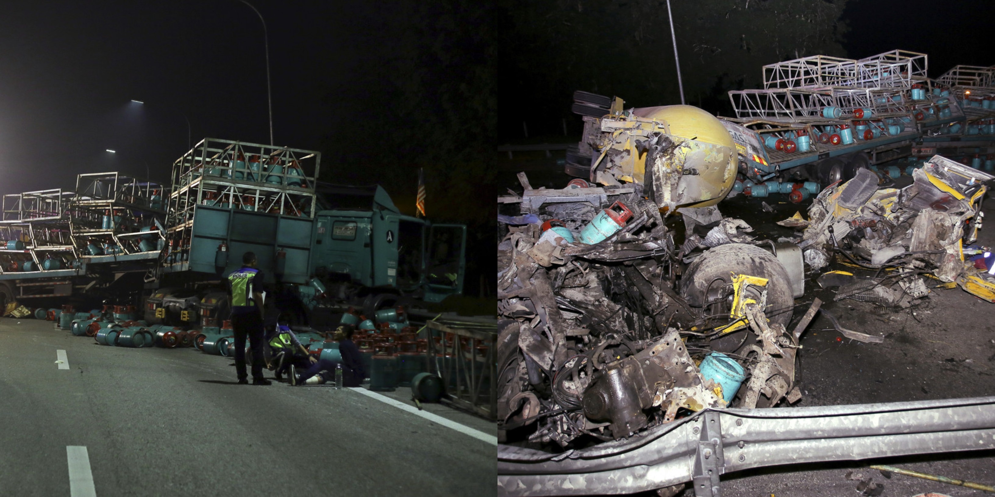 Video Rakaman Dashcam Tular Dedah Detik Detik Kemalangan Maut Libatkan Lori Muatan Tong Gas