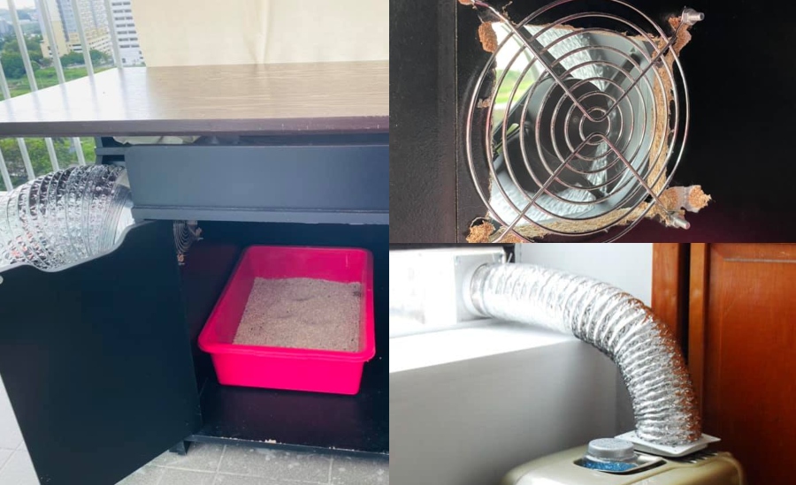 Wanita Ini Ajar Cara Pemasangan 'Ventilated Cat Litter Box', Elak Rumah