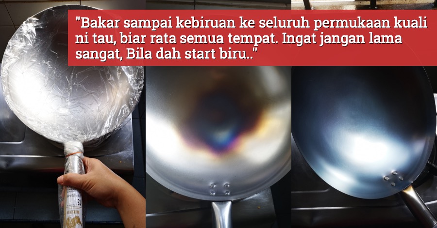 Tak Ramai Yang Buat Lelaki Ini Bakar Dulu Kuali Baru Sebelum Guna Elak Masakan Melekat Ini Caranya
