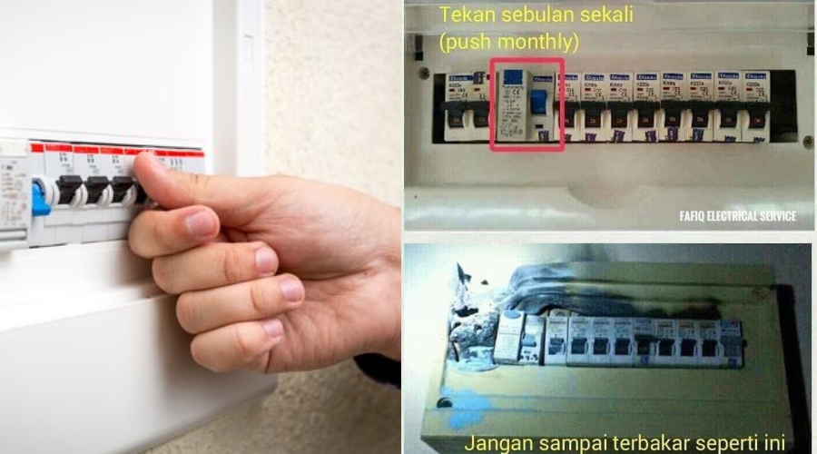 Jangan Lupa Periksa Sebulan Sekali Untuk Elak Kejadian Litar Pintas Ini Cara Nak Tahu Elcb Anda Dalam Keadaan Baik