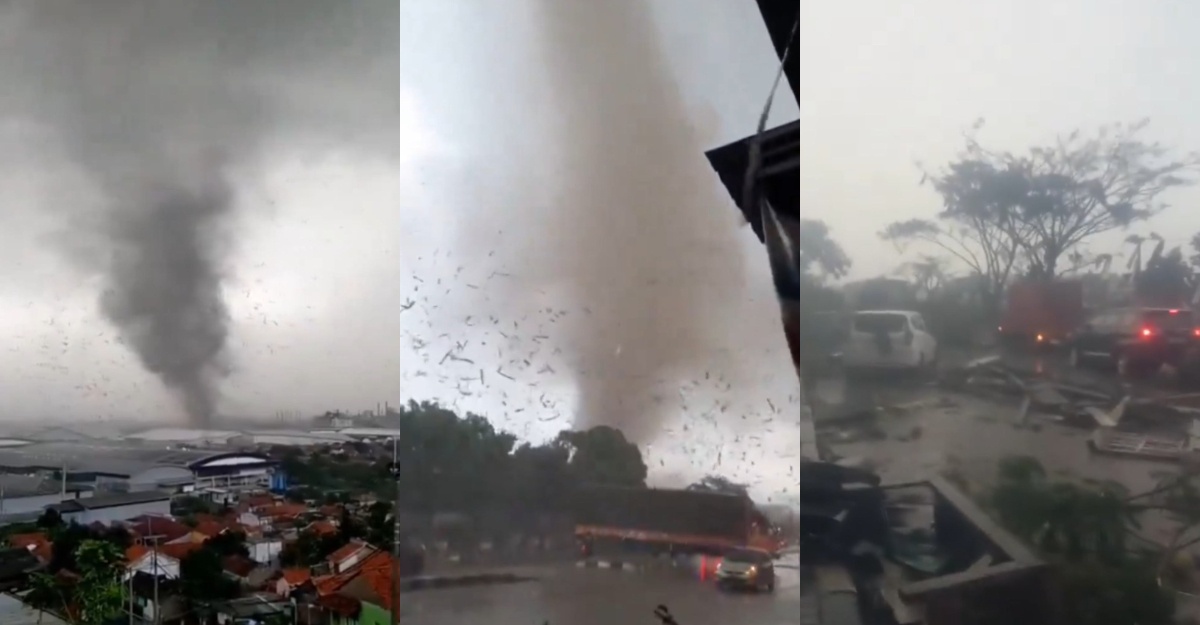 Puting Beliung Landa Bandung, Akibatkan Kerosakan Besar